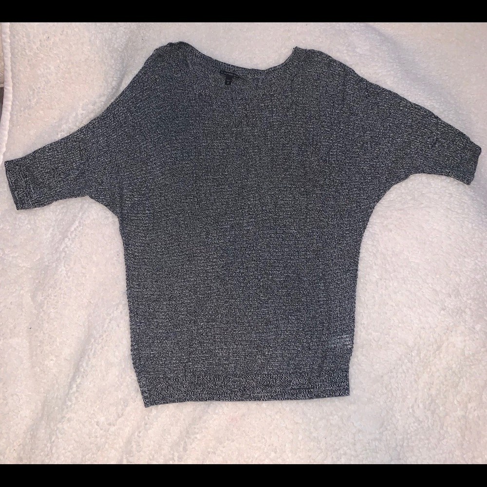 Grey Short Sleeved Sweater